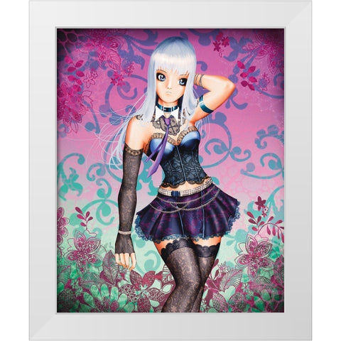 Loligoth White Modern Wood Framed Art Print by Zuleta, Miguel