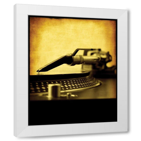 Music Vinyl 1 White Modern Wood Framed Art Print by Braun Studio