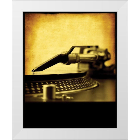 Music Vinyl 1 White Modern Wood Framed Art Print by Braun Studio