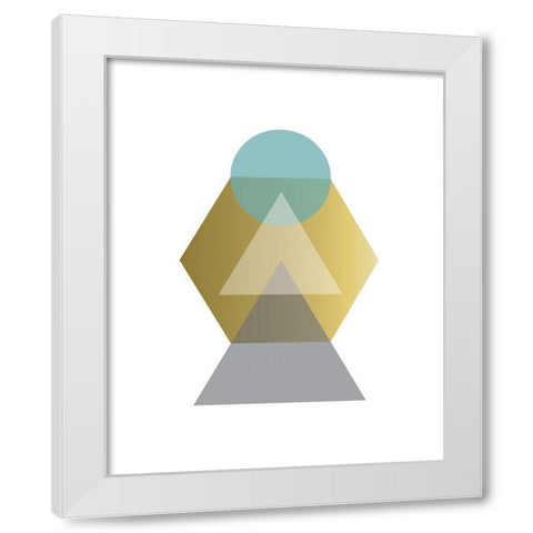 Art Deco 1 White Modern Wood Framed Art Print by Braun Studio
