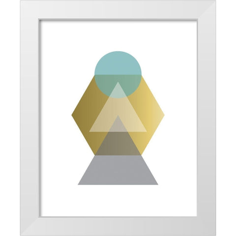 Art Deco 1 White Modern Wood Framed Art Print by Braun Studio