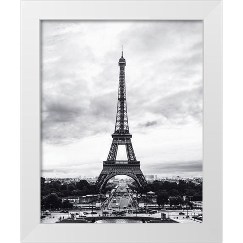Tour Eiffel White Modern Wood Framed Art Print by Braun Studio