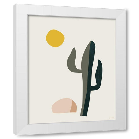 DÃ©sert 2 White Modern Wood Framed Art Print by BRAUN Studio