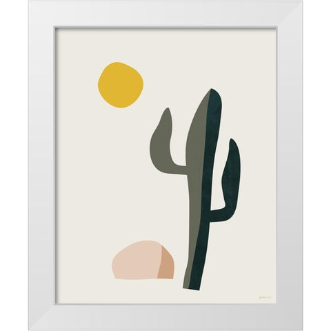 DÃ©sert 2 White Modern Wood Framed Art Print by BRAUN Studio