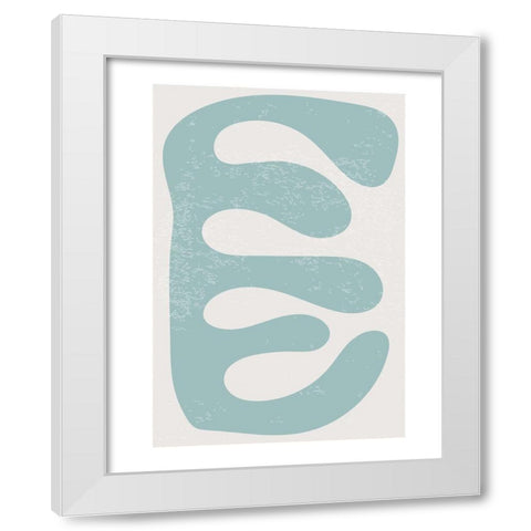 Feuille 1 White Modern Wood Framed Art Print by BRAUN Studio