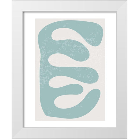 Feuille 1 White Modern Wood Framed Art Print by BRAUN Studio