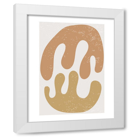 Feuille 2 White Modern Wood Framed Art Print by BRAUN Studio