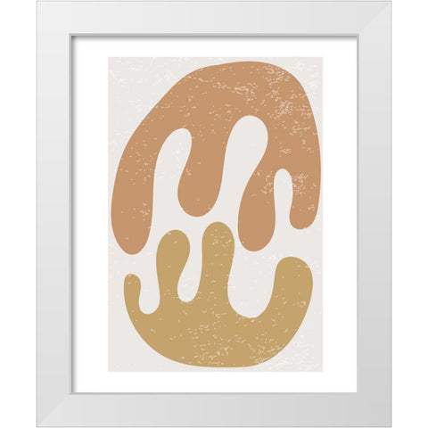 Feuille 2 White Modern Wood Framed Art Print by BRAUN Studio