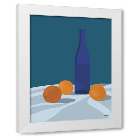 Dubussy - Orangeade White Modern Wood Framed Art Print by Dubussy