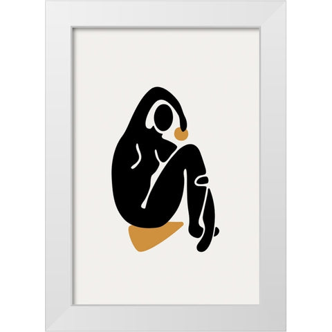 Braun Studio - Silhouette graphique White Modern Wood Framed Art Print by Braun Studio