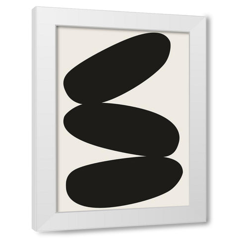 Braun Studio - Galets White Modern Wood Framed Art Print by Braun Studio
