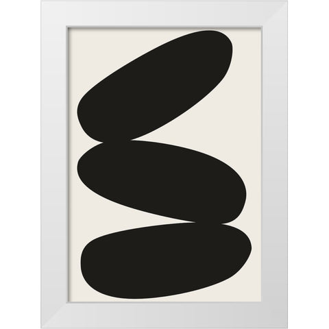 Braun Studio - Galets White Modern Wood Framed Art Print by Braun Studio