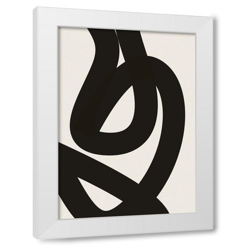 Braun Studio - Lignes abstraites 1 White Modern Wood Framed Art Print by Braun Studio