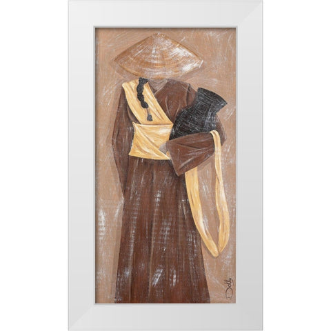 La source White Modern Wood Framed Art Print by Dothy