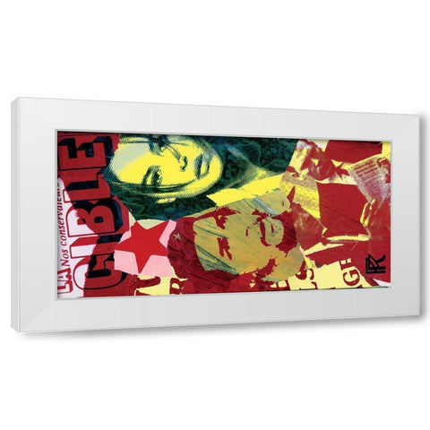 Sortie mercredi White Modern Wood Framed Art Print by Raynal, Paul