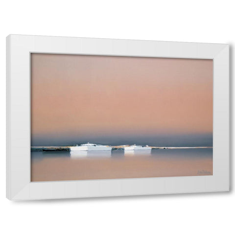 Reflets du matin White Modern Wood Framed Art Print by Doutreleau