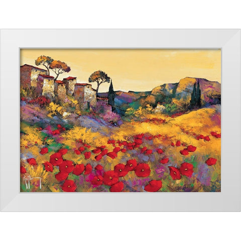 Le jour se leve White Modern Wood Framed Art Print by Keiflin, Roger