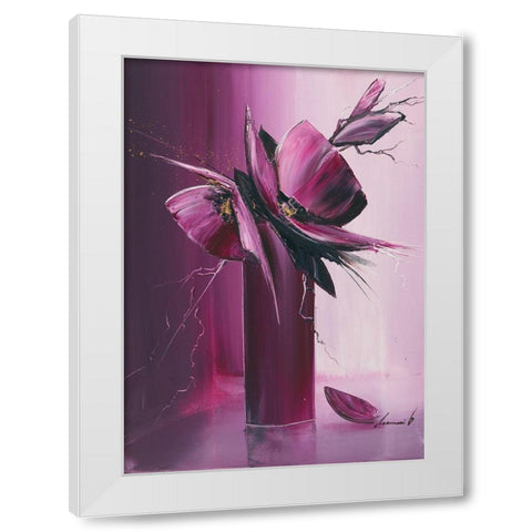 Envol  White Modern Wood Framed Art Print by Tramoni, Oliver