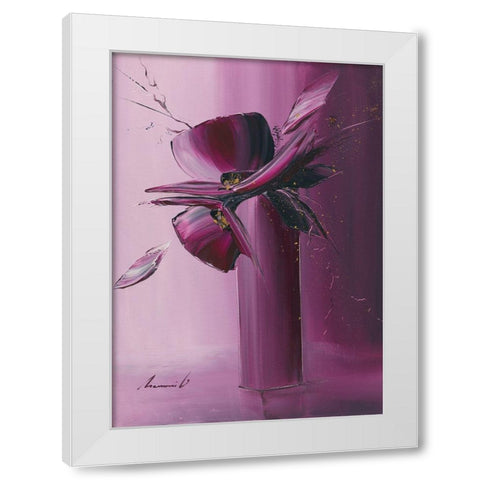 Petales White Modern Wood Framed Art Print by Tramoni, Oliver