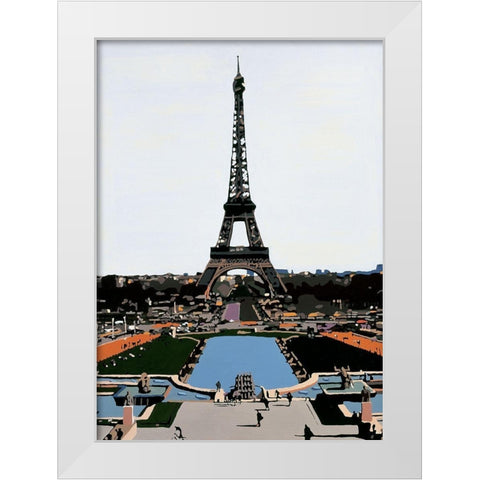 La Tour White Modern Wood Framed Art Print by Manzo, Giovanni