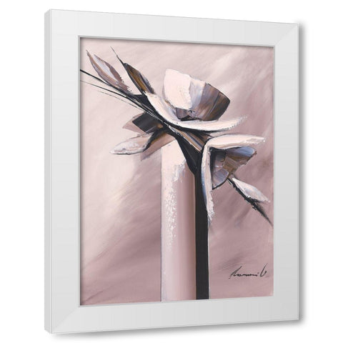 Harmonie en gris II White Modern Wood Framed Art Print by Tramoni, Oliver