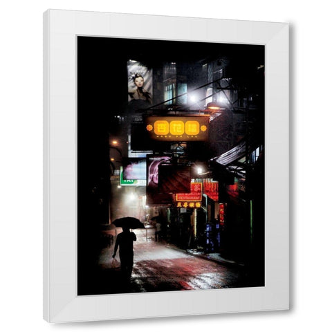 Nuit de Chine White Modern Wood Framed Art Print by Jacrot, Christophe