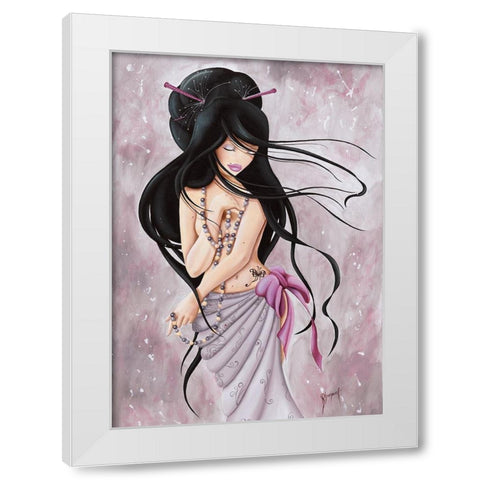 Lilou Jewel White Modern Wood Framed Art Print by Rhumeur, Aurelie