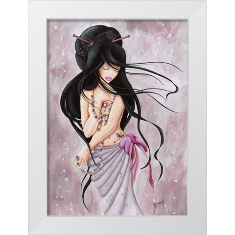 Lilou Jewel White Modern Wood Framed Art Print by Rhumeur, Aurelie