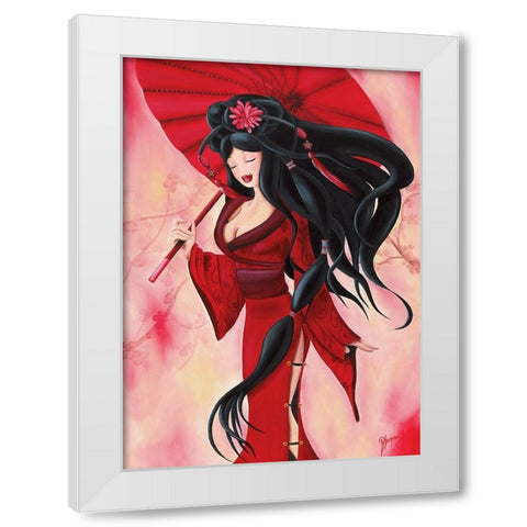 Lilou San White Modern Wood Framed Art Print by Rhumeur, Aurelie