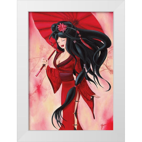 Lilou San White Modern Wood Framed Art Print by Rhumeur, Aurelie