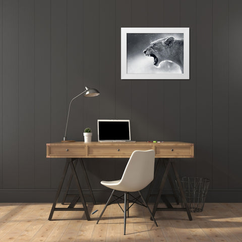 Lionne White Modern Wood Framed Art Print by Braun Studio