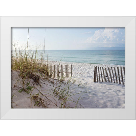 Plage 12 White Modern Wood Framed Art Print by Braun Studio