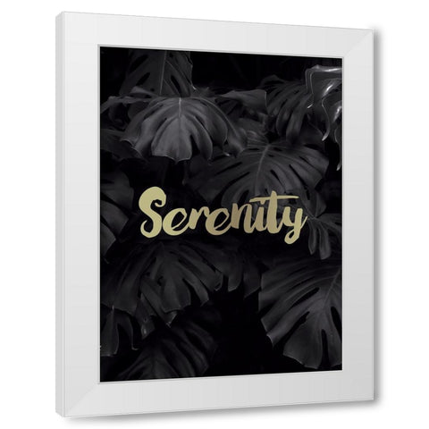 Serenity White Modern Wood Framed Art Print by Braun Studio