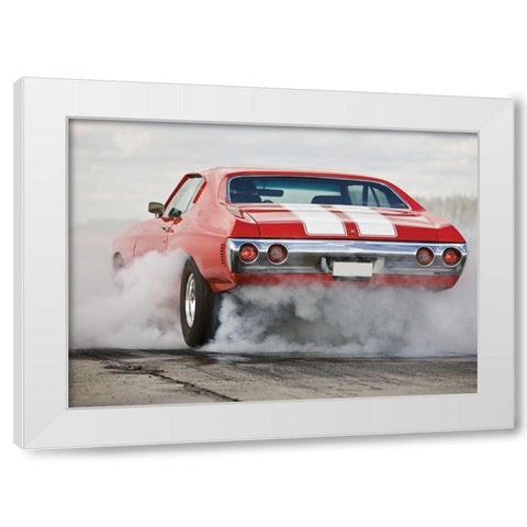 Go fast 2 White Modern Wood Framed Art Print by Braun Studio