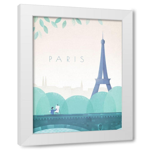 Paris White Modern Wood Framed Art Print by Atelier Editions Braun