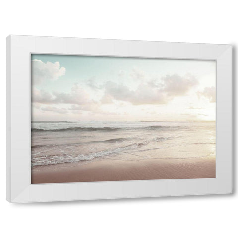 Bord de mer 1 White Modern Wood Framed Art Print by BRAUN Studio