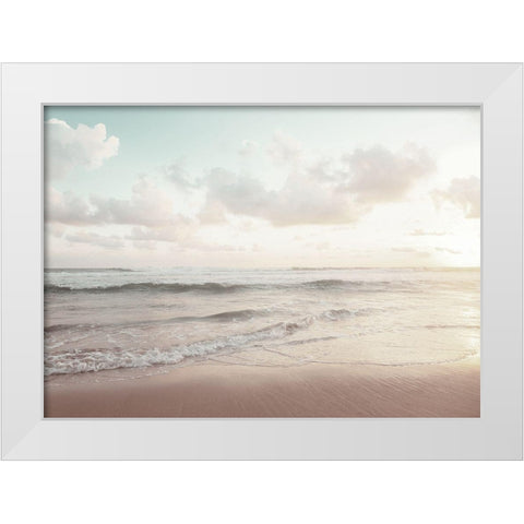 Bord de mer 1 White Modern Wood Framed Art Print by BRAUN Studio