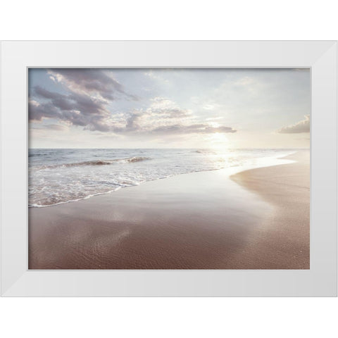 Bord de mer 2 White Modern Wood Framed Art Print by BRAUN Studio