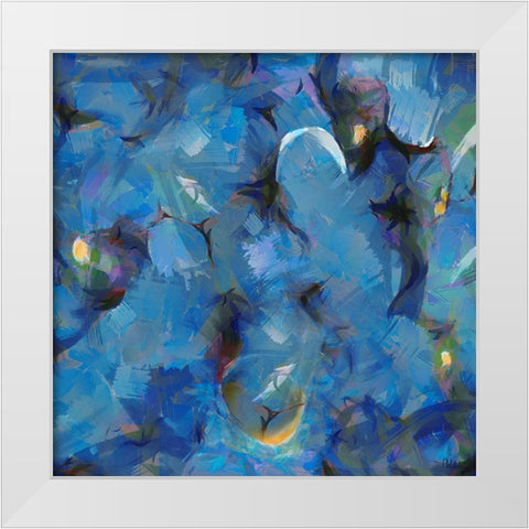 Abstract II White Modern Wood Framed Art Print by Medeiros, Celito