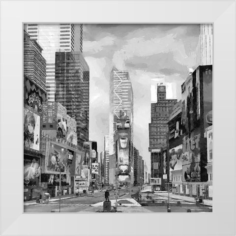My lovely New York II White Modern Wood Framed Art Print by Medeiros, Celito
