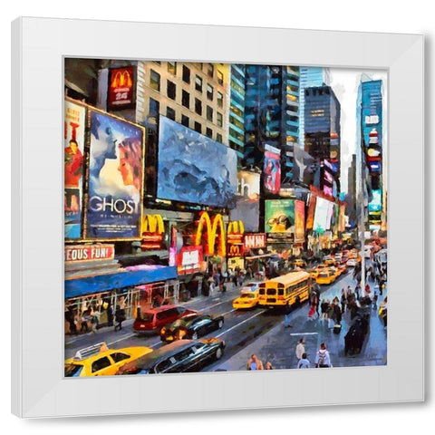 My lovely New York III White Modern Wood Framed Art Print by Medeiros, Celito