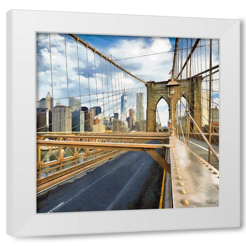 My lovely New York V White Modern Wood Framed Art Print by Medeiros, Celito