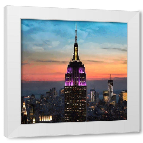 My lovely New York VIII White Modern Wood Framed Art Print by Medeiros, Celito