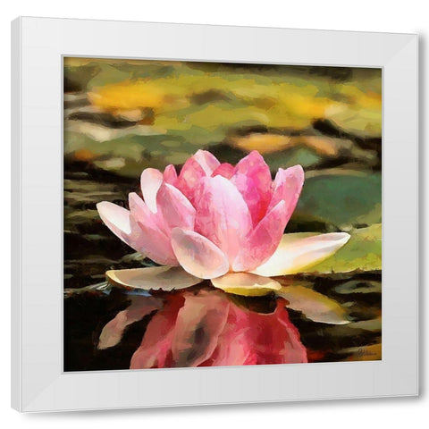 Spring Floral Variations VI White Modern Wood Framed Art Print by Medeiros, Celito