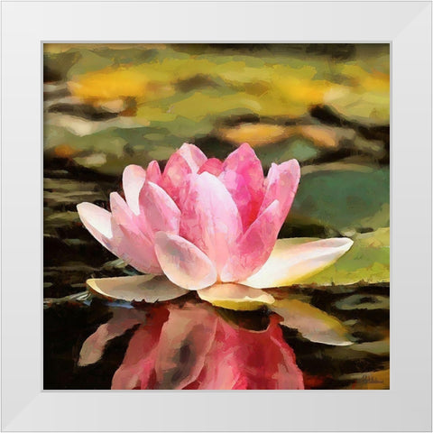 Spring Floral Variations VI White Modern Wood Framed Art Print by Medeiros, Celito