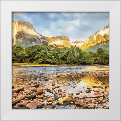 Yosemite N.P. White Modern Wood Framed Art Print by Medeiros, Celito