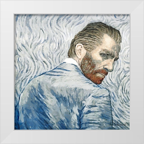 I like Van Gogh White Modern Wood Framed Art Print by Medeiros, Celito