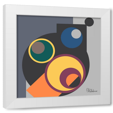 A Game with Abstract Shapes VII White Modern Wood Framed Art Print by Medeiros, Celito