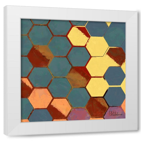 A Game with Abstract Shapes XIX White Modern Wood Framed Art Print by Medeiros, Celito