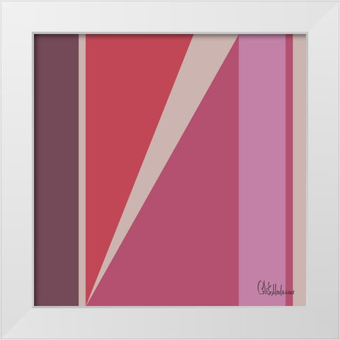 A Game with Abstract Shapes XXVI White Modern Wood Framed Art Print by Medeiros, Celito